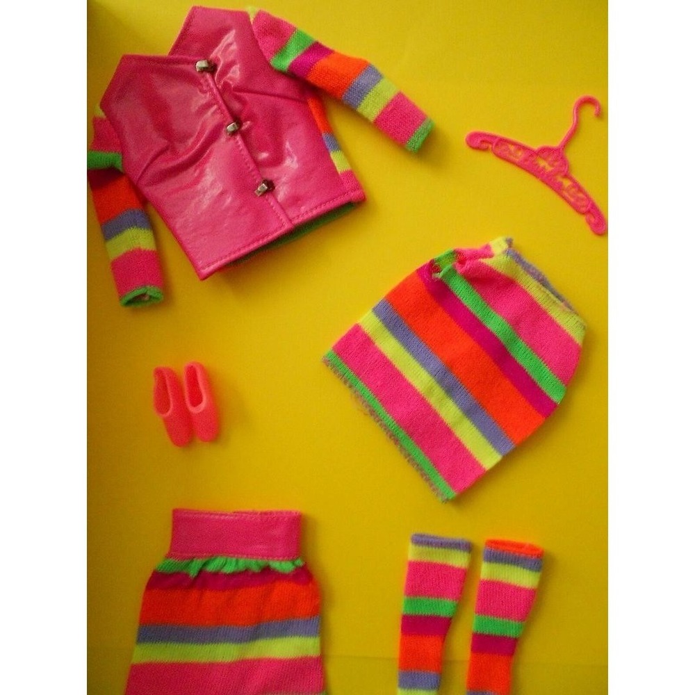Vintage Barbie Stacey Sears Stripes Are Happening Clothes Set 1545 Mattel 1967